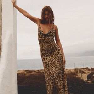 Leopard Print Maxi Dress